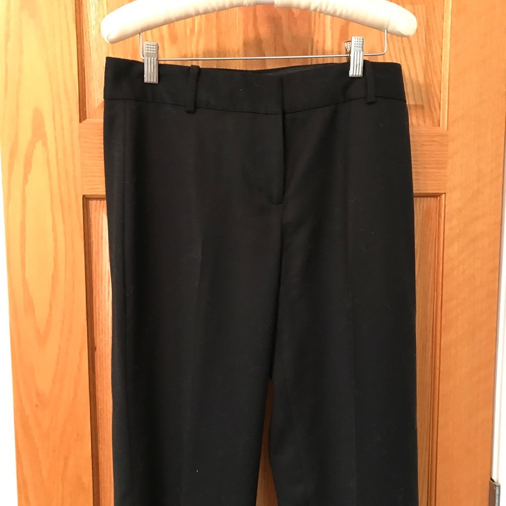 Black wool slacks